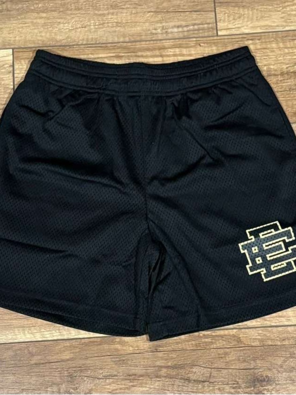 Eric Emanuel EE Plain Black Mesh Shorts Brand New Mens XL